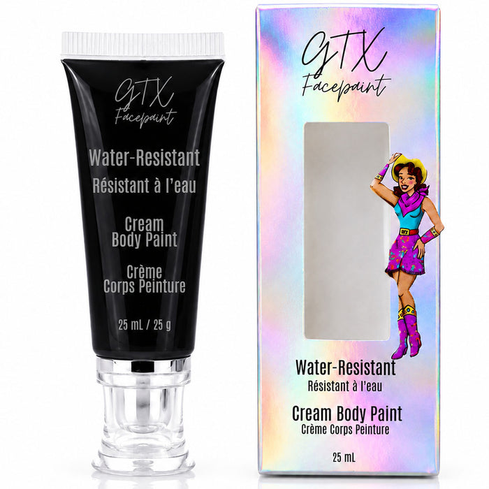 GTX Water-Resistant Cream Body Paint - True Black 25ml