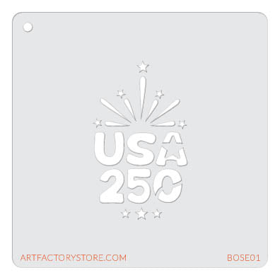 USA 250 Limited Edition Boomerang Stencil by the Art Factory
