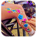 Unicorn Rose single onestroke face paint cake, Face Painting Hub