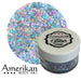 Venus teal and purple Glitter cream jar
