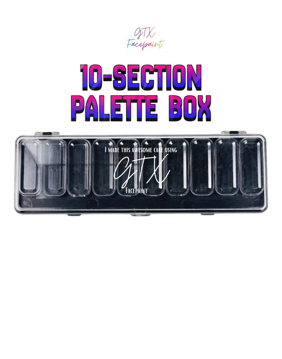 GTX Palette Box – 10 Section Face Paint Storage