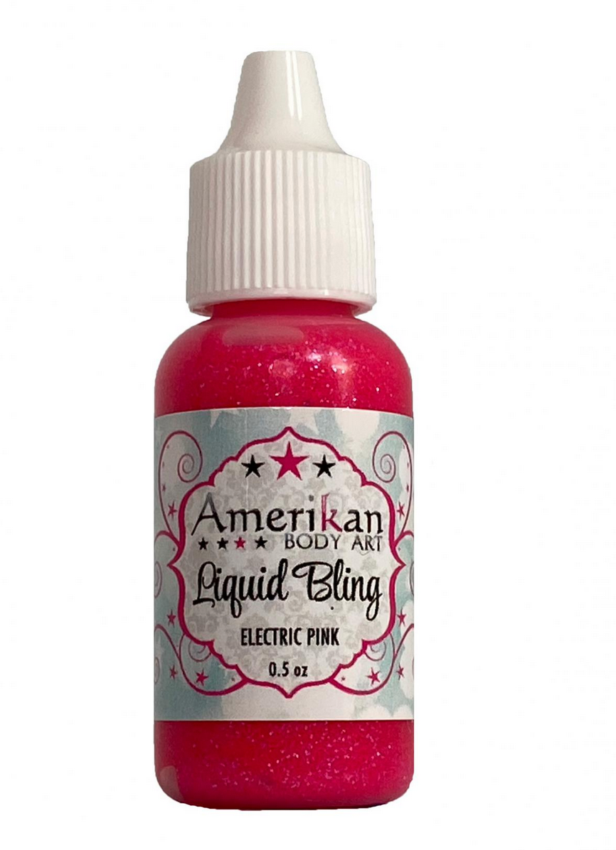 Amerikan Body Art Liquid Bling - Electric Pink — www.artfactoryus.com