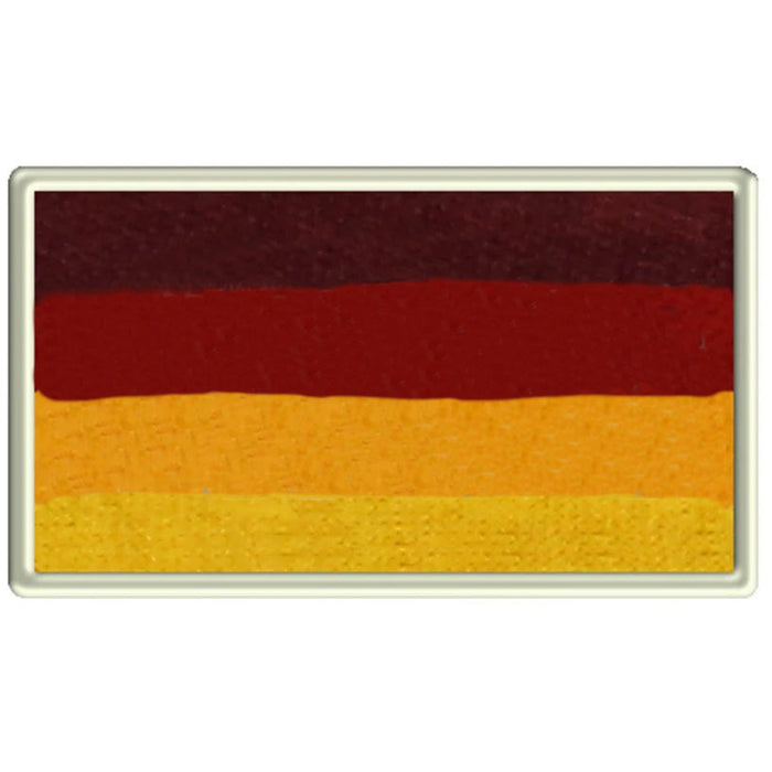 Diamond FX fall color split cake for face painting