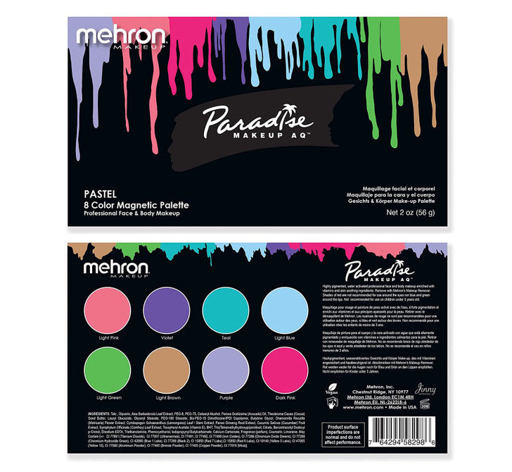 8 Color Paradise Pastel Palette by Mehron