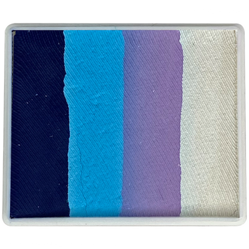 Monsoon blue and purple rainbow cake by DFX