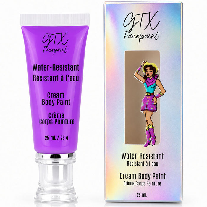 GTX Water-Resistant Cream Body Paint Patsy Purple - Neon 25ml