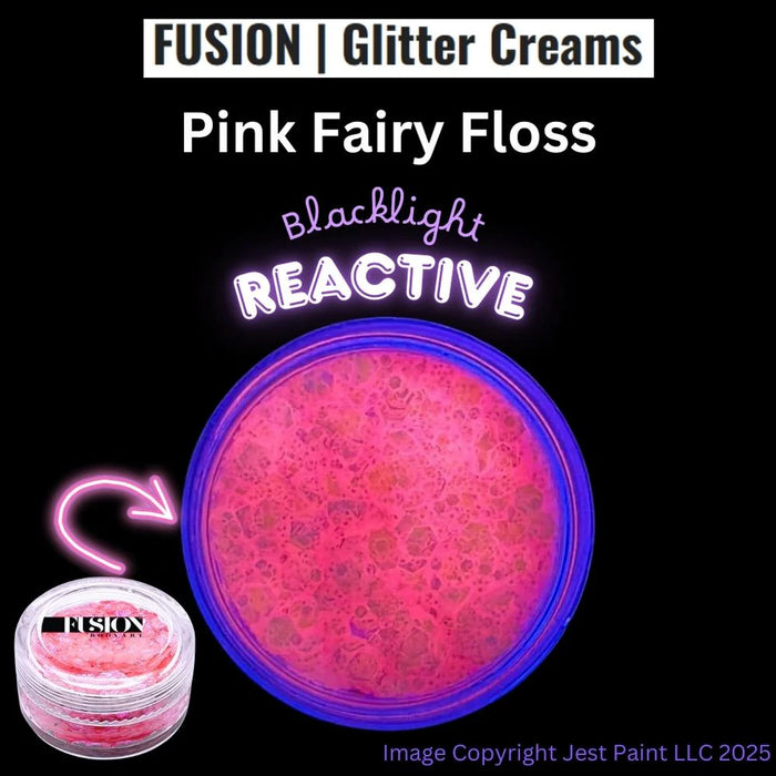 Fusion Body Art | Glitter Creams - Pink Fairy Floss 10ml