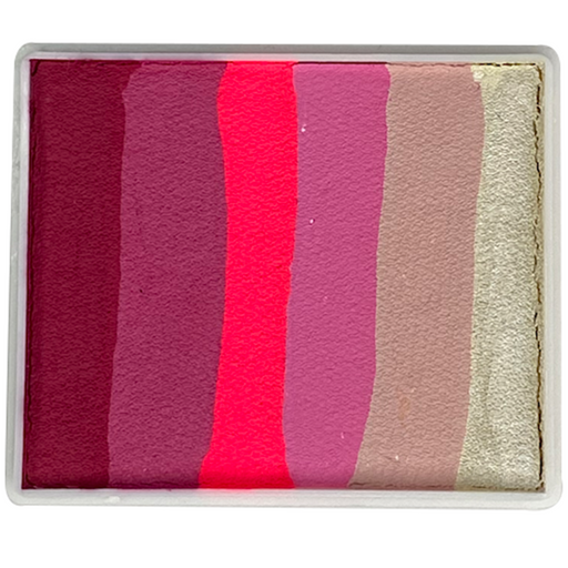 pink passion red and pink split cakes by DFX face paint