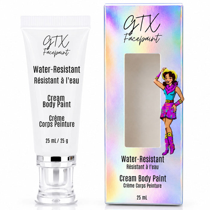 GTX Water-Resistant Cream Body Paint - True White 25ml