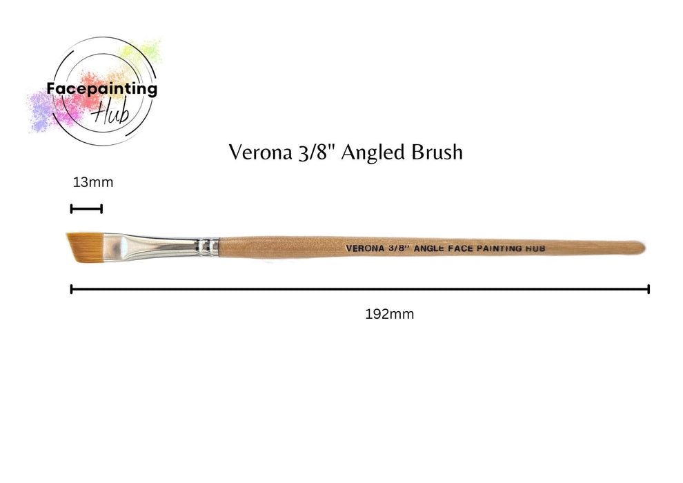 Face Painting Hub Verona Brush - 3/8" Angle Brush