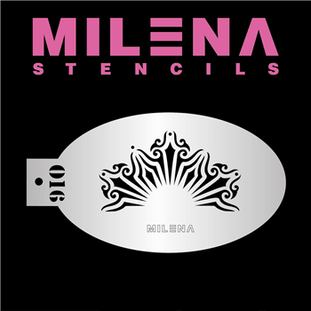 Milena Stencil - Sunburst Crown