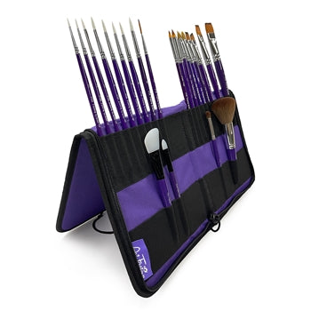 Purple 50 Brush Easel & Carrying Case by the Art Factory
