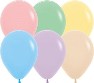11" Pastel Assortment Betallic Balloons 100pk