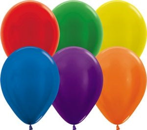 11" Metallic Assortment Betallic Balloons 100pk