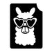 Three layer charming llama stencil features a whimsical llama head, adorned with heart glasses that bring out its playful and stylish appeal. Perfect for adding a touch of fun and personality to any event or gig, the llama stencil is sure to captivate both children and adults alike. 