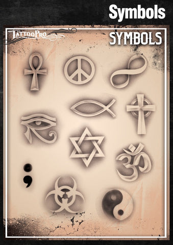 Wiser's Symbols Tattoo Pro Stencil Series 3