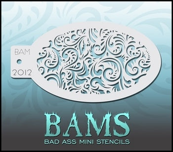 2012 - BAD ASS Stencil - Swirl