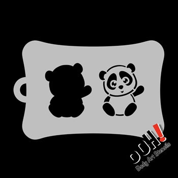 T08 Panda Ooh! Face Painting Stencil
