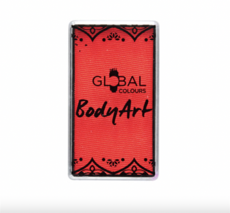 Global Neon Coral Red- UV Body Art Cake Paint 20gr