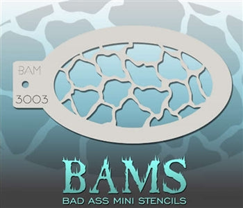 3003 - BAD ASS Stencil - Swirls