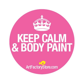 Button: Keep Calm & Body Paint