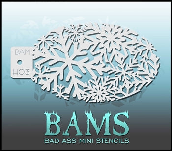 H03 - BAD ASS Stencil Snowflakes