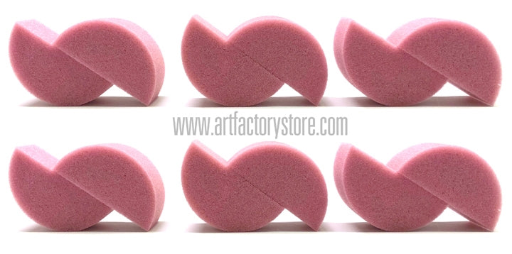 Tag Body Art Half Moon Sponge 12-Pack — www.artfactoryus.com