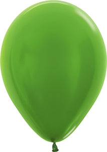 11" Metallic Key Lime Betallic Balloons 100pk
