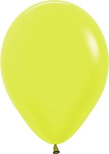 11" Neon Yellow Betallic Balloons 100pk
