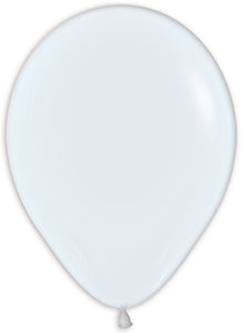 11" Fashion White Betallic Balloons 100pk