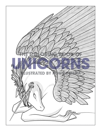 The Coloring Book of Unicorns by Ronnie Mena — www.