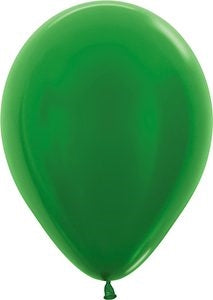 11" Metallic Green Betallic Balloons 100pk