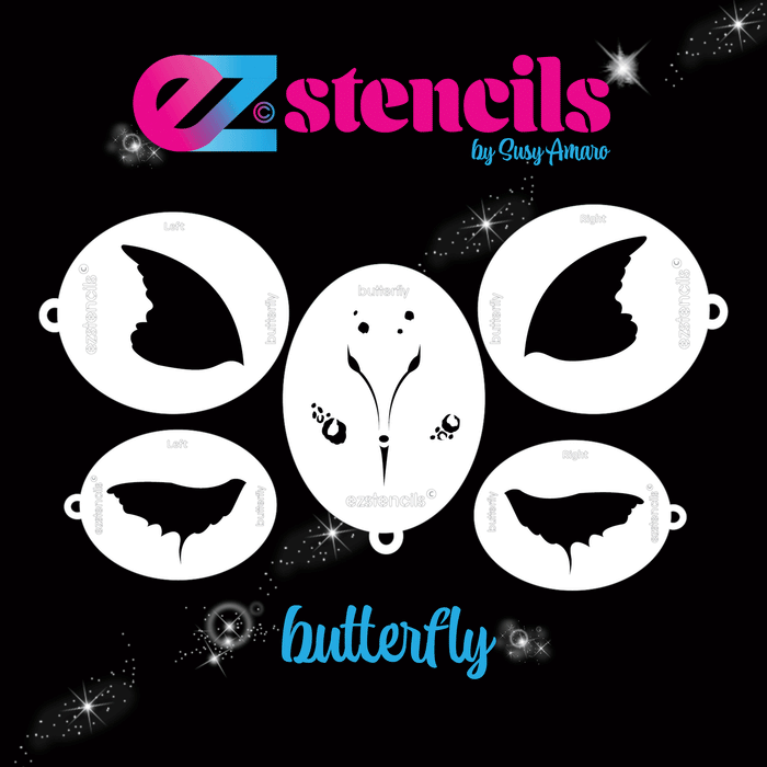 EZ Stencils - Butterfly 9 Stencil Set