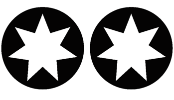 Extra Large Stencil - Pair of Stars