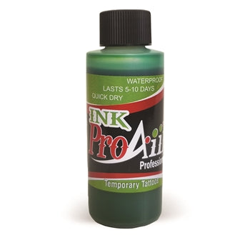 Green ProAiir INK Alcohol Based Airbrush Body Paint  2oz