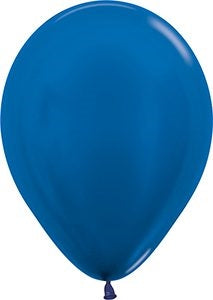 11" Metallic Blue Betallic Balloons 100pk