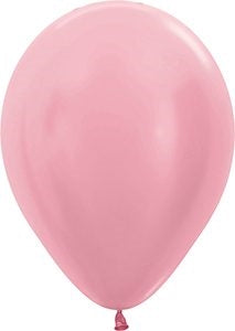 11" Pearl Pink Betallic Balloons 100pk