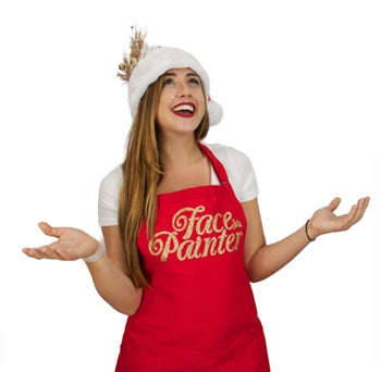 Red face Painter Holiday Apron