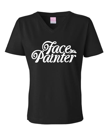 V Neck Face Painter T-Shirt