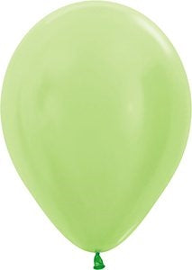 11" Pearl Key Lime Betallic Balloons 100pk