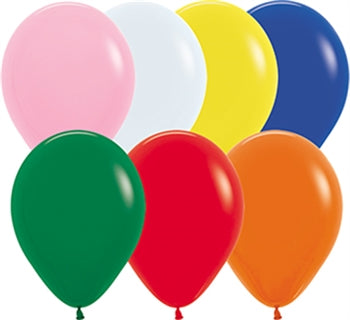 11" Fashion Assortment Betallic Balloons 100pk