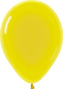 11" Crystal Yellow Betallic Balloons 100pk
