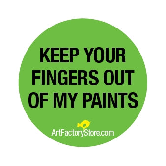 Button: Keep Your Fingers Out Of My Paints