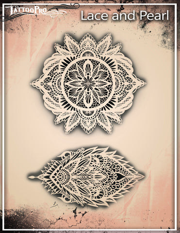 Wiser's Lace Airbrush Tattoo Pro Stencil Series 2