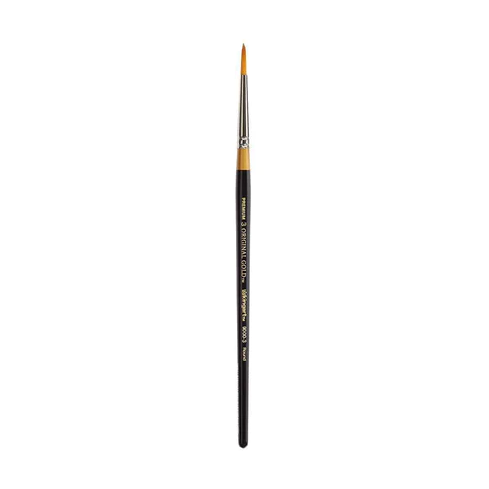 KingArt | Face Painting Brush - Original Gold 9000 Round Series- Round #3