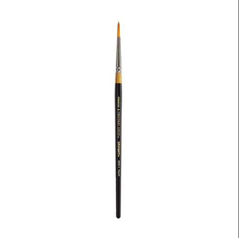KingArt | Face Painting Brush - Original Gold 9000 Round Series- Round #4