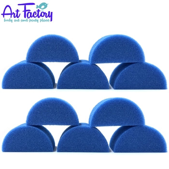 Half Moon Black Body Painting Sponges - Stage and Screen FX