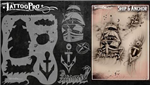 Tattoo Pro Stencils by Wiser - Ship & Anchor Stencil