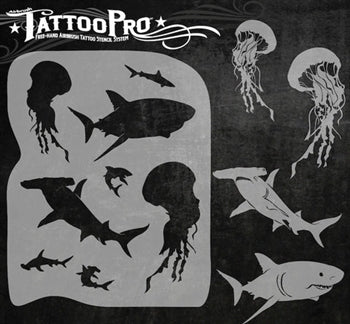 Wiser's Shark Attack Tattoo Pro Stencil