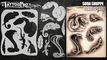 Wiser's Scales & Tails Tattoo Pro Stencil